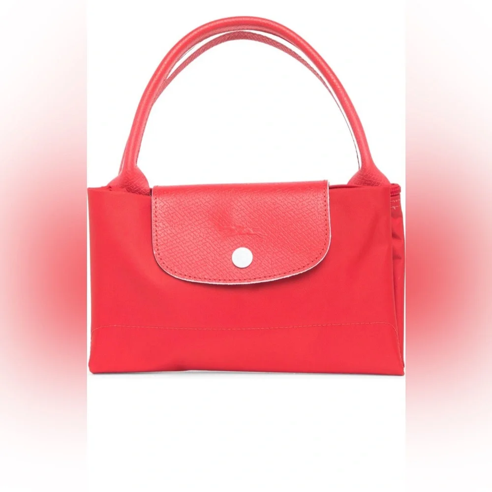 Longchamp Le Pliage Club Top Handle Bag (Vermillion) - Picture 4 of 9